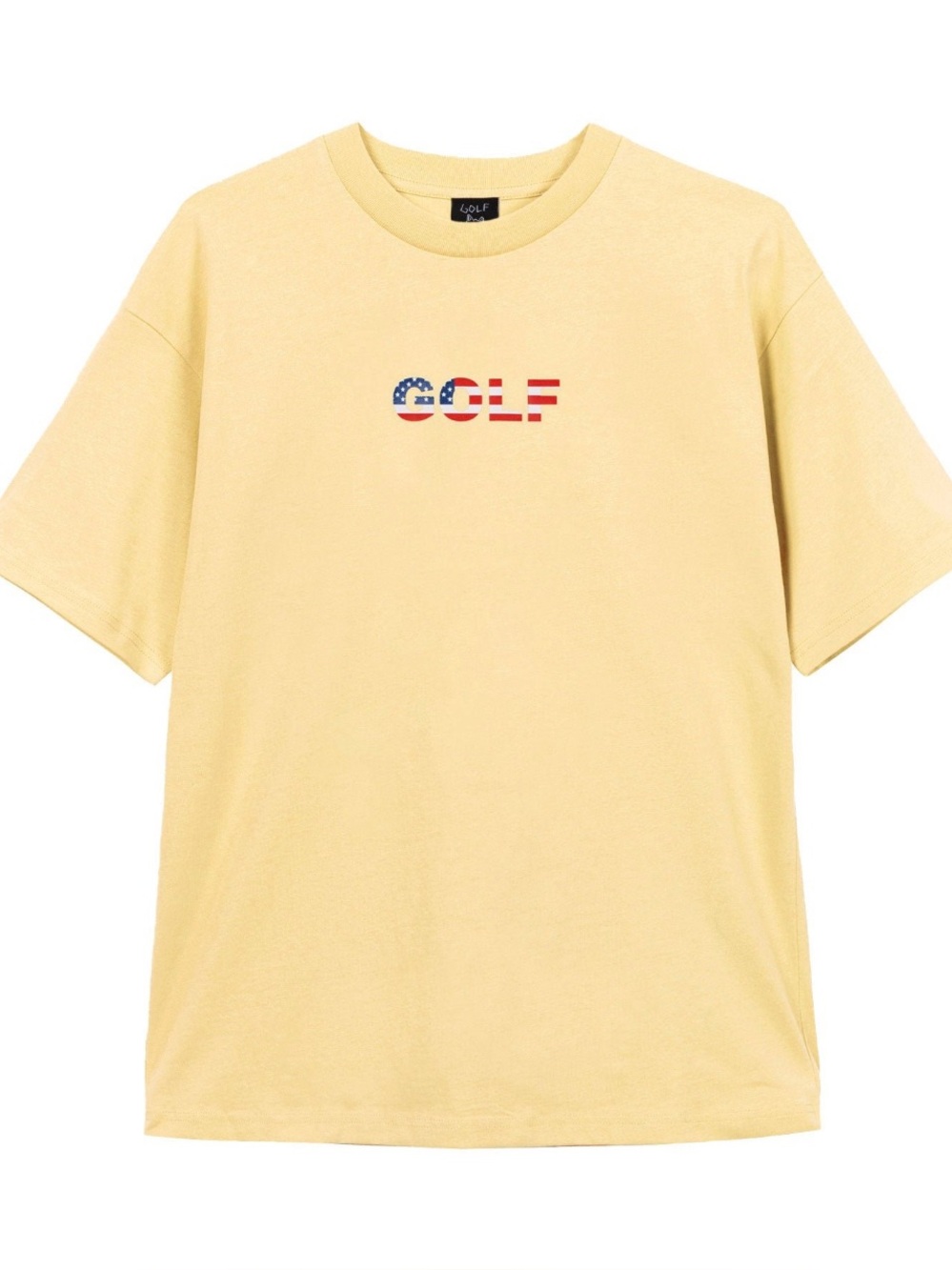 Golf Wang American Flag Golf Pride Logo Tee
Yellow Size XXL